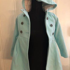 Cat and Jack Childs Coat Size 6/6x Tiffany Blue